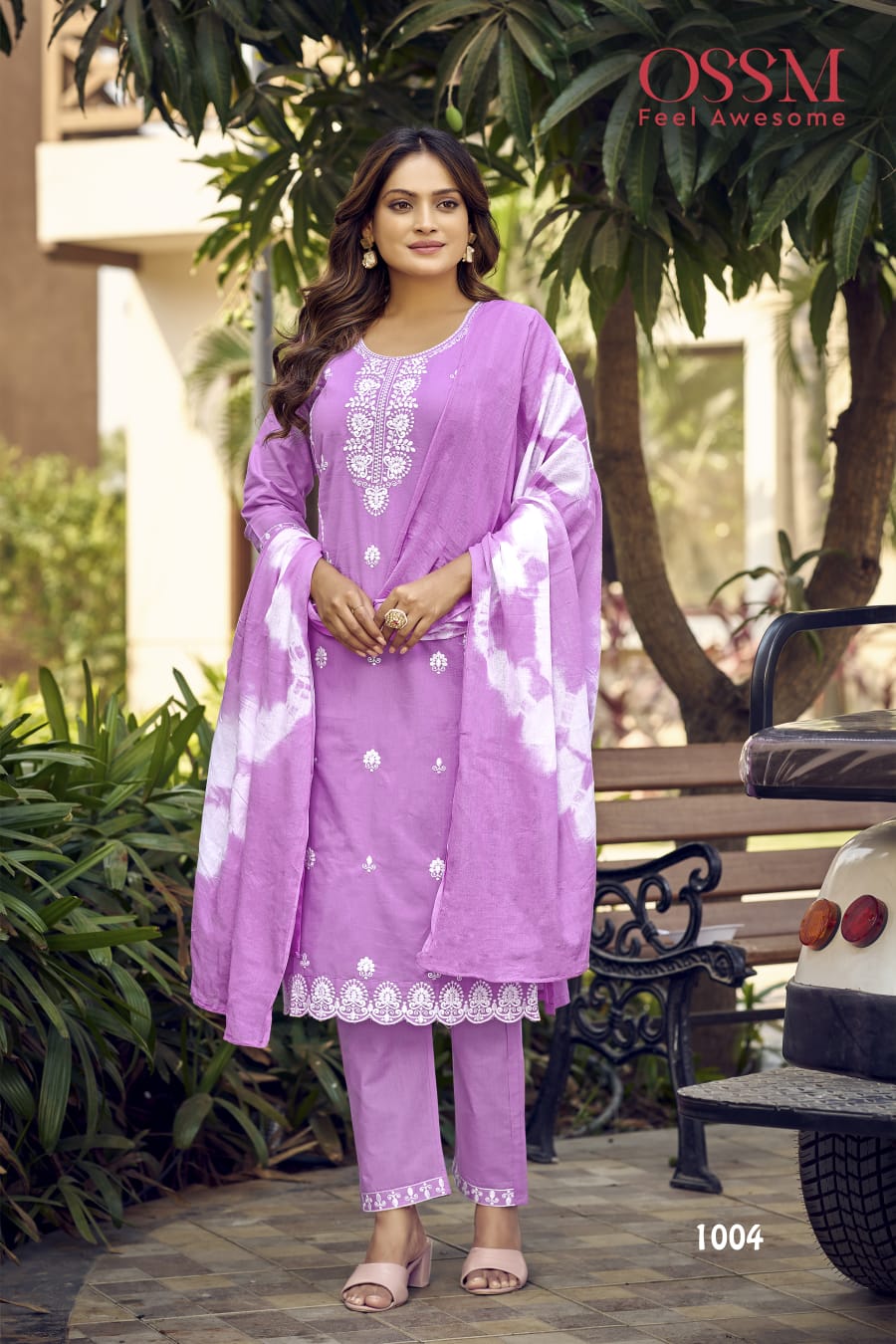 Mantra By Ossm Cotton Printed Kurti With Bottom Dupatta Wholesale Online
